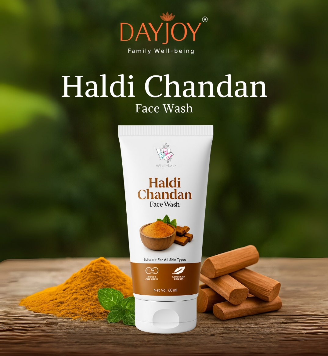 Haldi Chandan Facewash (60ml)